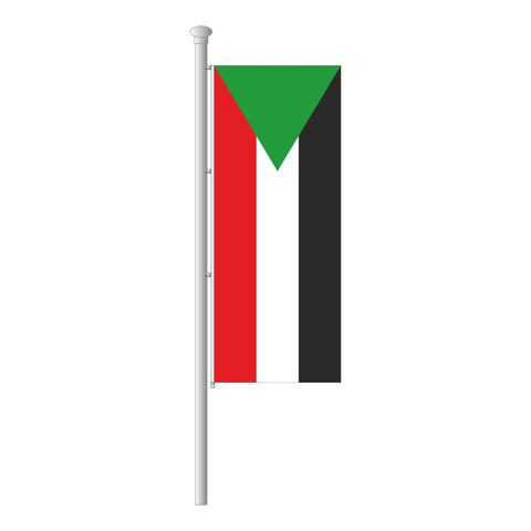 Sudan Hissfahne im Hochformat