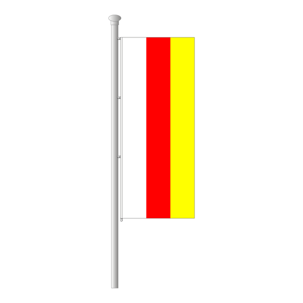 Südossetien Hissfahne im Hochformat