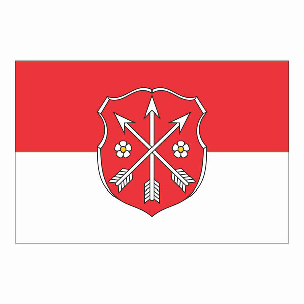 Die Flagge der Gemeinde Sulzfeld am Main.