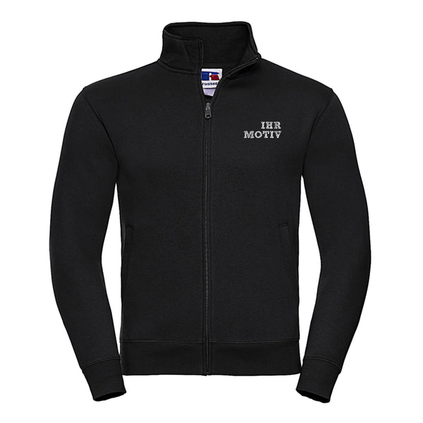 YKK Full Zip in antik silber ist verdeckt eingesetzt