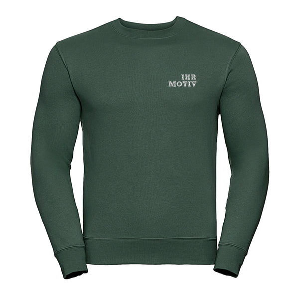 Rundhals-Sweater mit Logostick