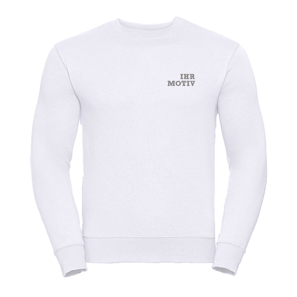 Pullover mit rundem Halsausschnitt und Set-In-Ärmeln