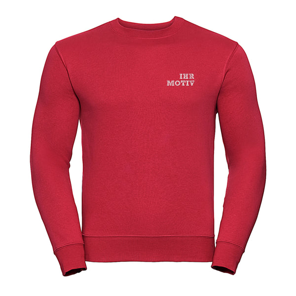 Rundhalssweatshirt, unisex mit eingesetzen Ärmeln