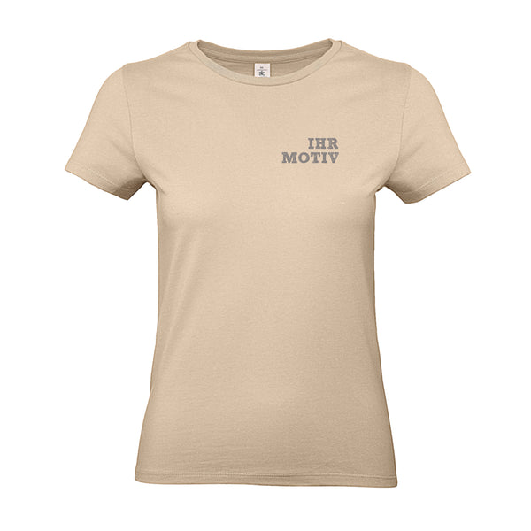 Das Frauen T-Shirt ist farblich passend zu den Shirts für Männer und Kinder