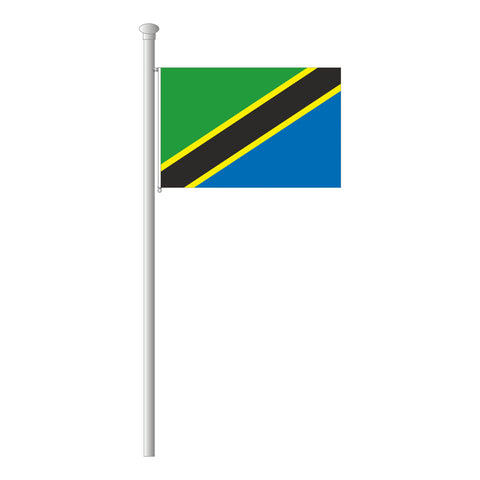 Tansania Flagge Querformat