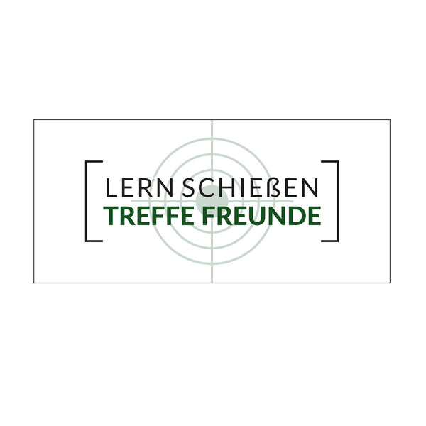 Tasse Carina "Lern schießen treffe Freunde"