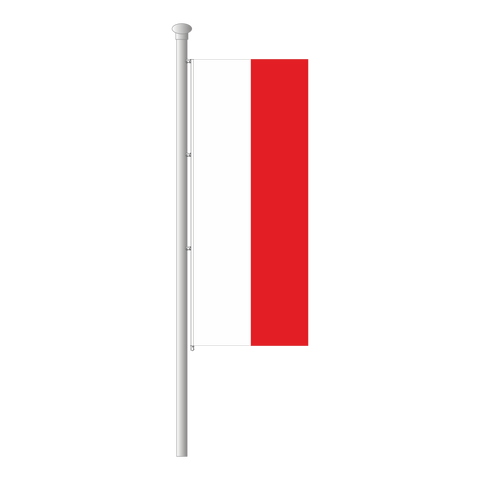 Thüringen ohne Wappen Hissfahne im Hochformat