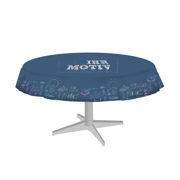 Tischdecke bedruckt oval