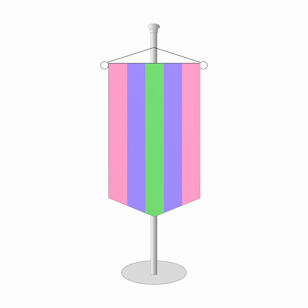 Trigender Tischbanner