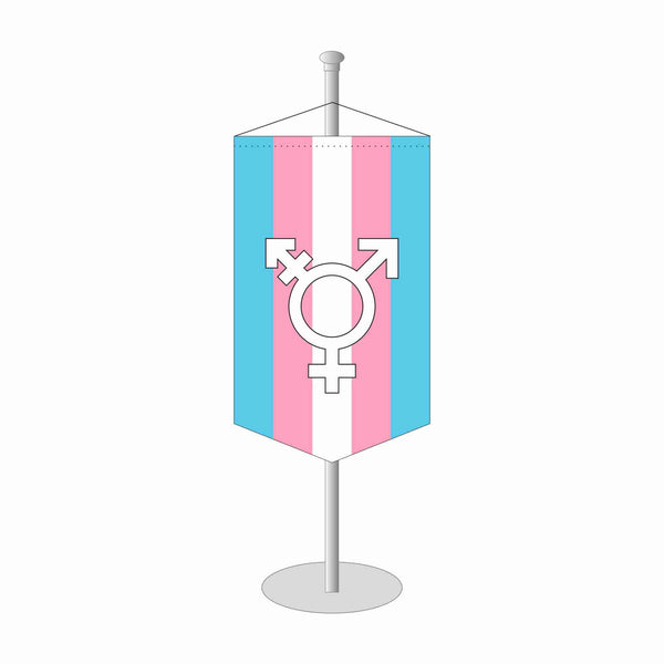 Transgender Tischbanner mit Symbol