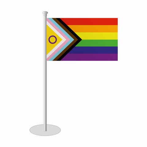 Progress-Pride+Intersex Tischfaehnchen