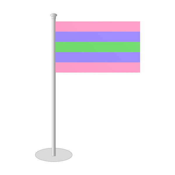 Trigender Tischfähnchen