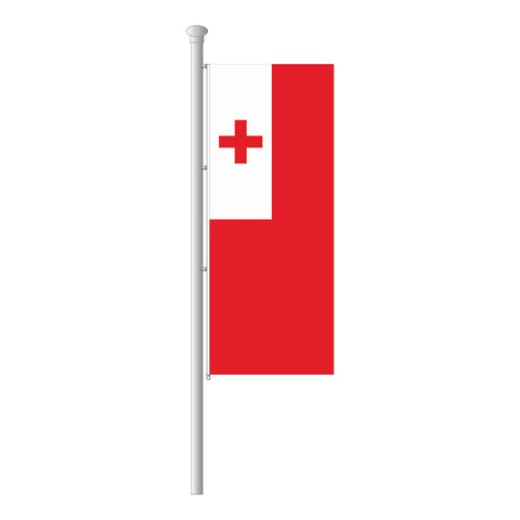 Tonga Hissfahne im Hochformat
