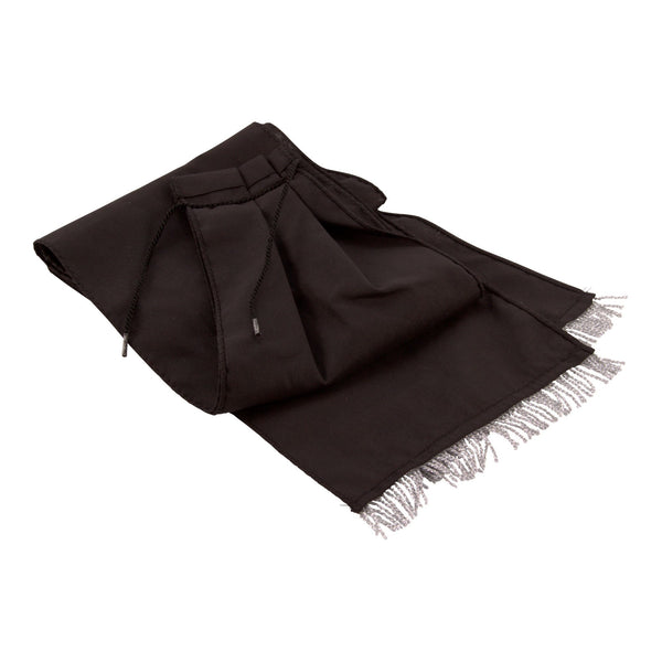 Trauerflor aus schwarzem Baumwollstoff für Vereinsfahnen