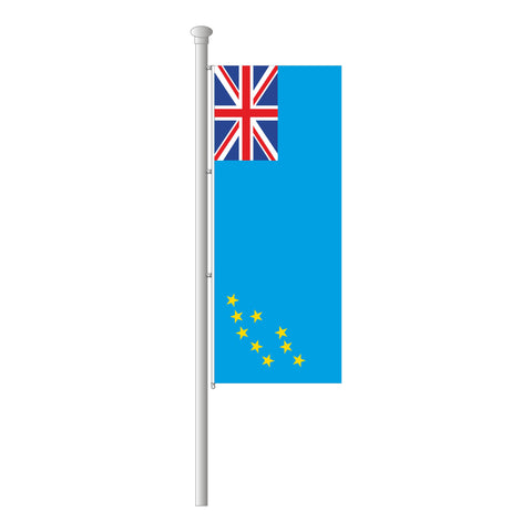 Tuvalu Hissfahne im Hochformat
