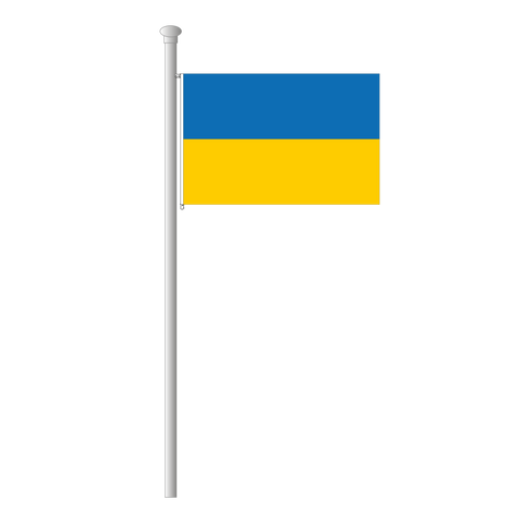 Ukraine Flagge Querformat
