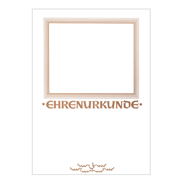 Ehrenurkunde Retro mit Bildmotiv