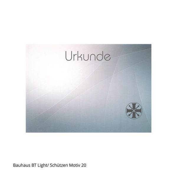 Urkunde mit Schützenmotiv