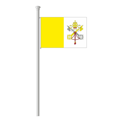 Vatikanstadt Flagge Querformat