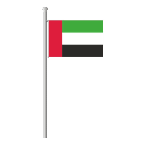 Vereinigte Arabische Emirate Hissflagge im Querformat, hochwertig