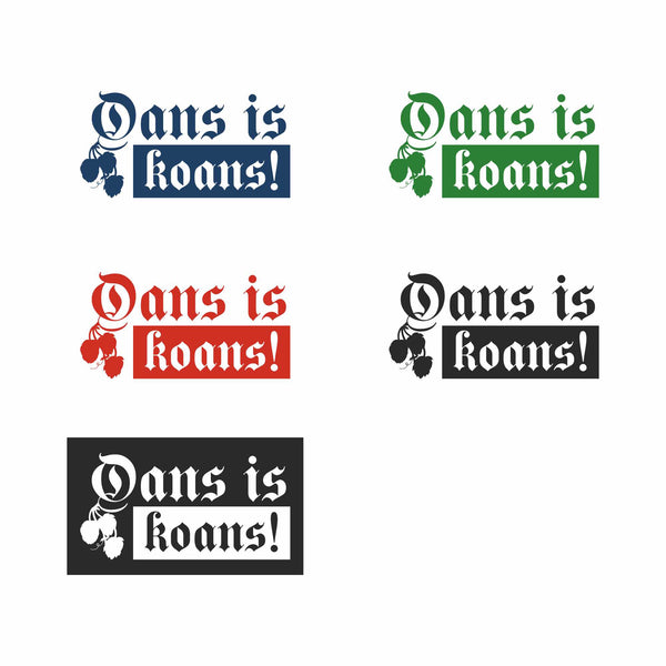 Schürze mit Latz OANS IS KOANS