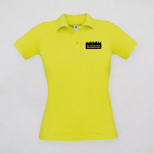 Poloshirt Damen - Wir machen auch Hausbesuche