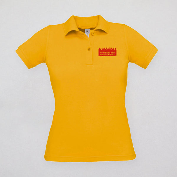 Poloshirt Damen - Wir machen auch Hausbesuche