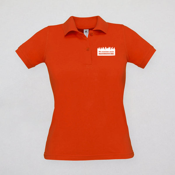 Poloshirt Damen - Wir machen auch Hausbesuche
