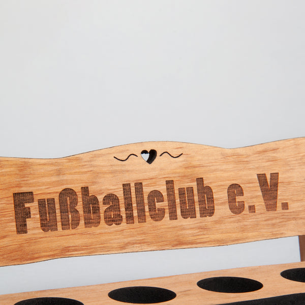 Schnapsbank mit 4 Gläsern individualisiert