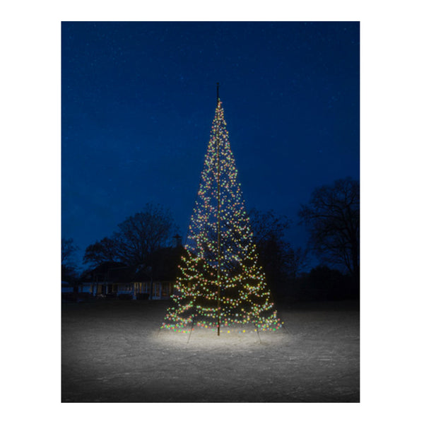 Weihnachtsbaumbeleuchtung für Fahnenmast - mehrfarbig