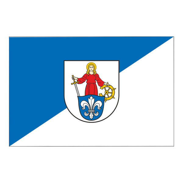 Die Flagge der Stadt Wolmirstedt