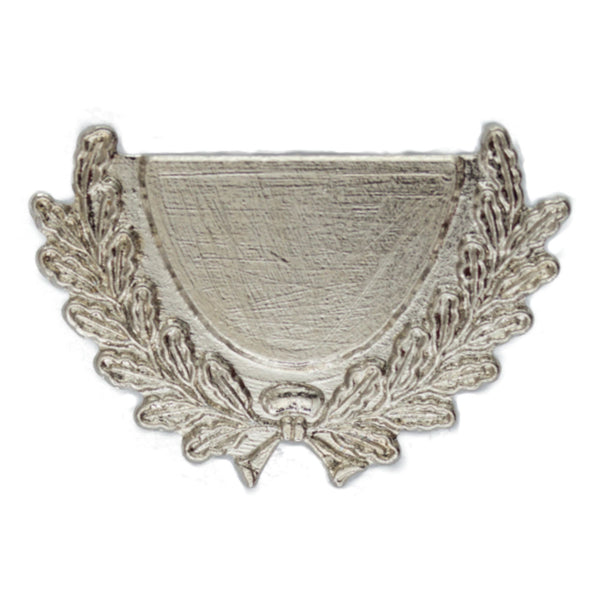 Eichenlaub-Halbkranz silber Sicherheitsnadel