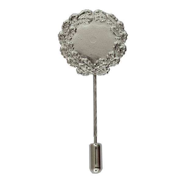 Eichenlaubkranz silber lange Nadel