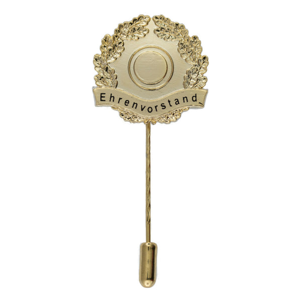 Eichenlaubkranz gold lange Nadel