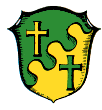 Das Gemeindewappen von Scheuring