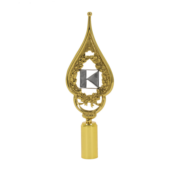 Fahnenspitze Kolpingemblem silber