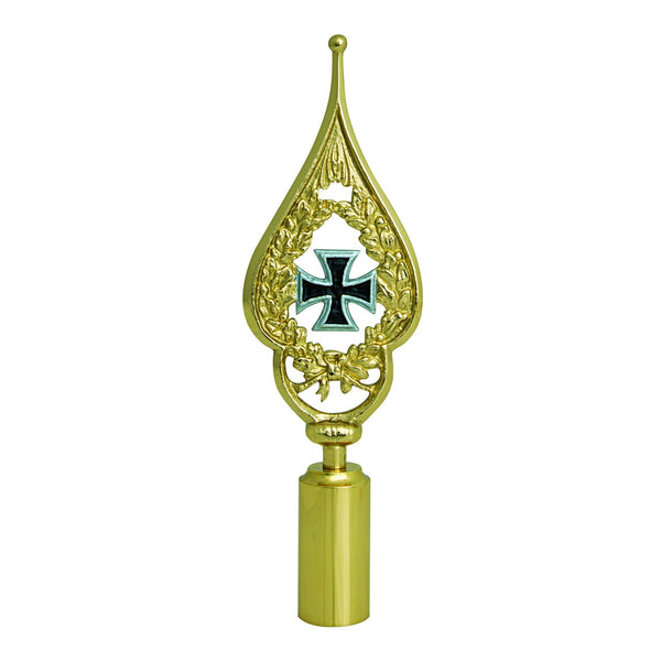 Fahnenspitze Kriegermotiv