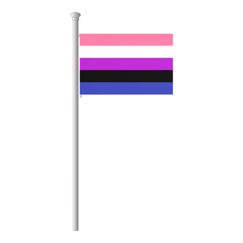 Genderfluid Hissflagge im Querformat
