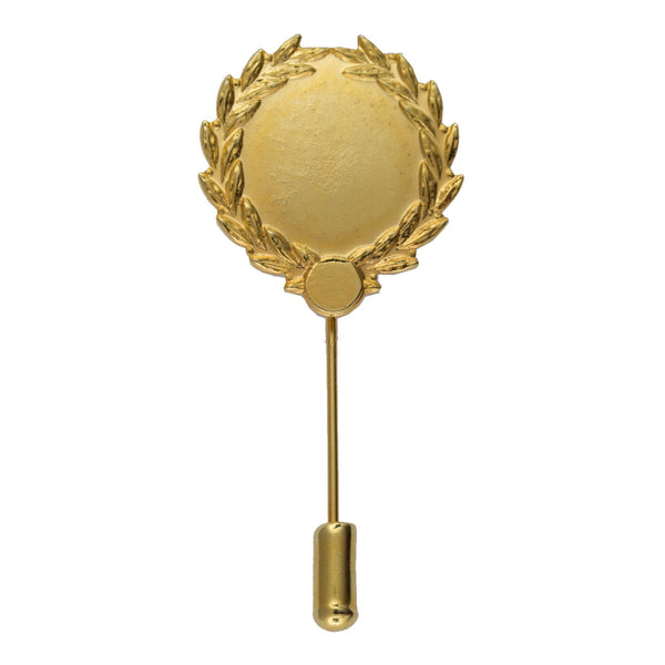 Lorbeerkranz gold mit langer Nadel