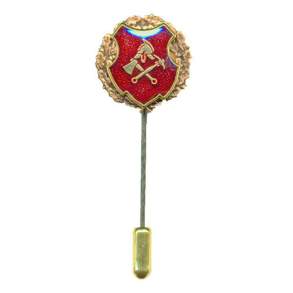 Feuerwehranstecknadel bronze