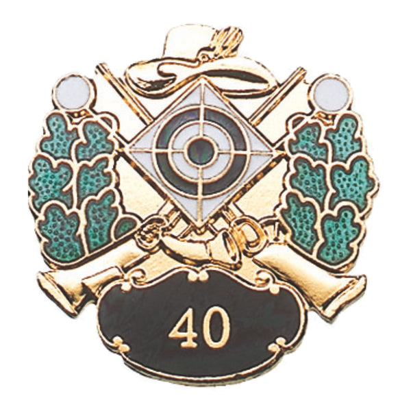 Abzeichen mit Zahl 40