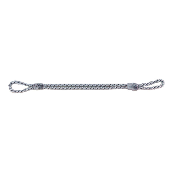 Mützenkordel silbergrau