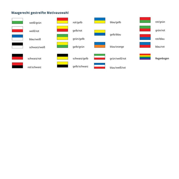 Papierfähnchen waagrecht gestreift