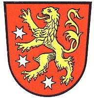 Das Wappen der Stadt Aach