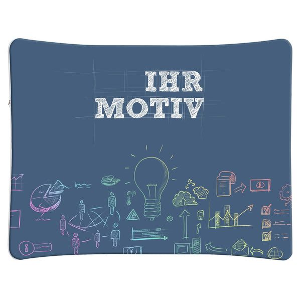 Messewand Zip gebogen